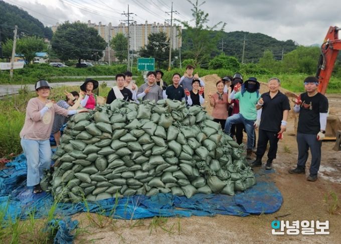 남양주시 화도읍, 수해방지 모래주머니 2,000여 개 추가 제작
