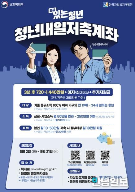 청년내일저축계좌 사업 포스터