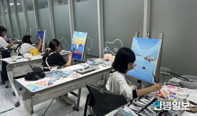 지난 6월 7일 '친환경 캔버스 사생대회' 현장