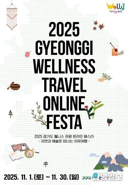 2025 경기도 웰니스 관광 온라인 페스타_포스터