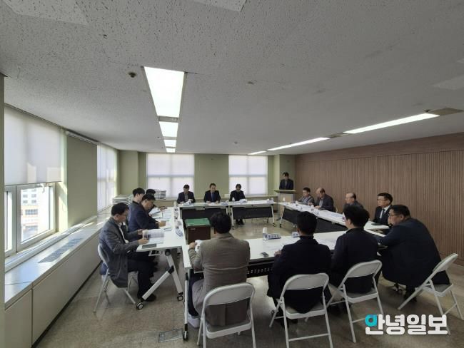 대장·역곡신도시 공사업체와 지역업체 간‘상생 간담회’ 개최 모습