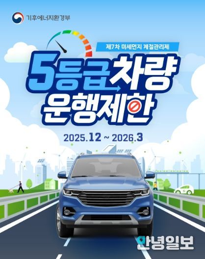 여주시, 12월부터 내년 3월까지 미세먼지 계절관리제 시행