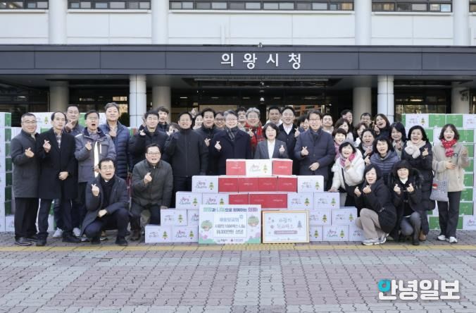 의왕시, 새중앙교회로부터 크리스마스 맞이 ‘사랑의 천사박스’ 1,004상자 기부 받아