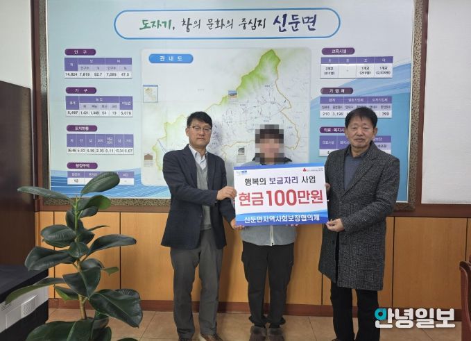 신둔면지역사회보장협의체, 화재피해 가구 지원