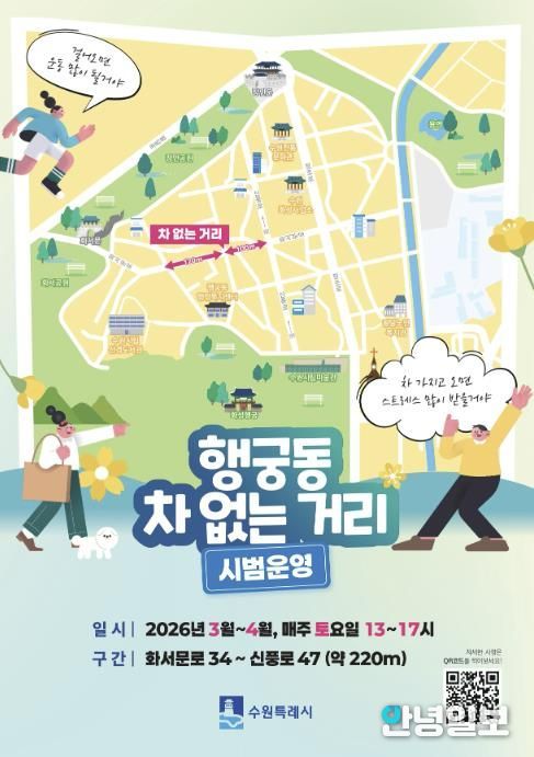 행궁동 ‘차 없는 거리’ 홍보물