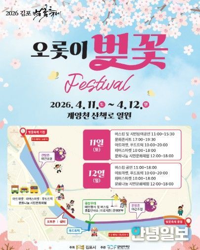 벚꽃축제 카드뉴스 홍보문