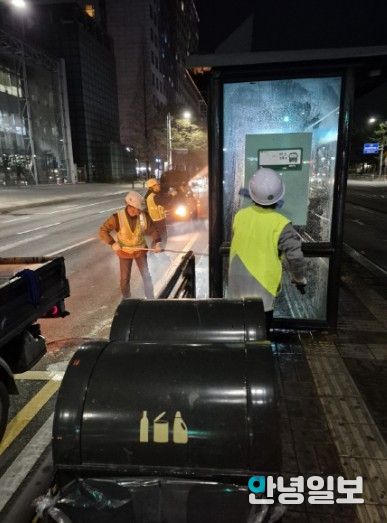고양시 일산동구, 중앙로 BRT구간 버스승강장 환경정비 실시