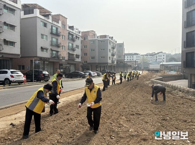 파주시 운정4동 실버경찰대, 희망의 꽃씨를 뿌리다