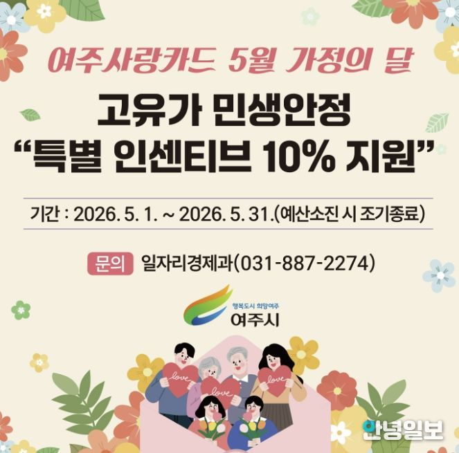 여주시, 고유가 대비 민생안정